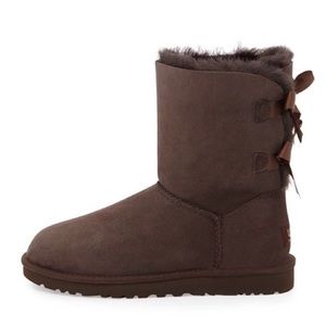 Chocolate UGG Boots with Bows